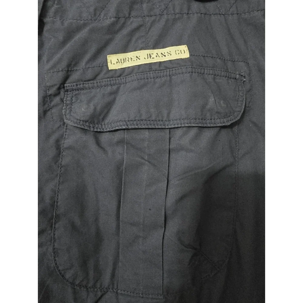 VTG Lauren Jeans Co Ralph Lauren Navy Nautical Cargo Capri Pants Womens Sz 16 - Picture 4 of 6